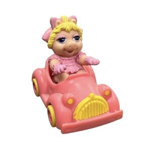 Vintage Baby Miss Piggy Car Muppet Babies McDonalds Happy Meal‎ Toy 1986 #360